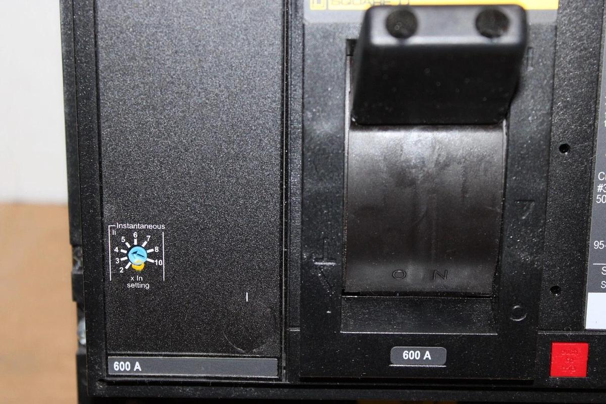 Used SQUARE D POWERPACT BREAKER MGF36600 600 AMP 3-POLE 600 VAC **WARRANTY**