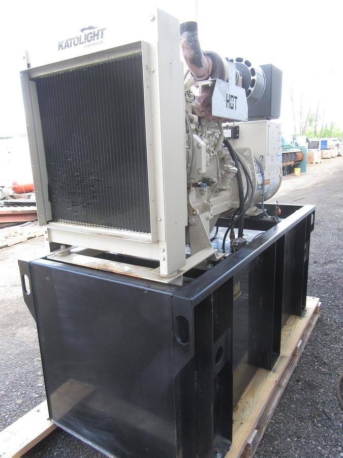 Used 60 KW DIESEL GENERATOR KATOLIGHT 120/240V RE-CONNECTABLE 536 HRS VIDEO WE SHIP