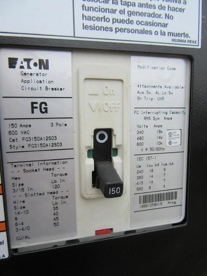 Used 2020 30KW DIESEL GENERATOR GENERAC 120/240 VOLT SINGLE PHASE 75 HR PERKINS 30 KW