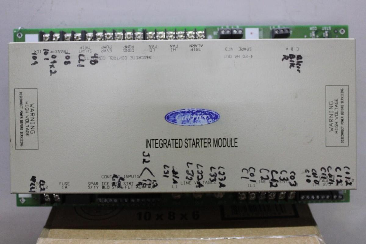 Used CARRIER INTEGRATED STARTER MODULE 19XR04012202 CEPL130259-04 CEBD430259-09A