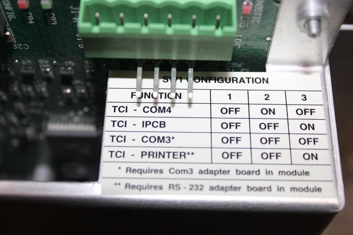 Used TRANE CHILLER MODULE TCI-COM4/IPCB X13650457-11 REV. ME01G12272 **WARRANTY**