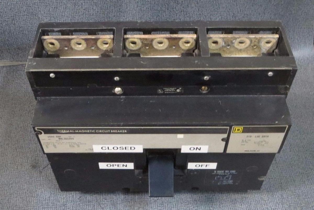 Used SQUARE D BREAKER 1000 AMP 600 VAC 3 POLE MODEL NAL361000 **WARRANTY INCLUDED**