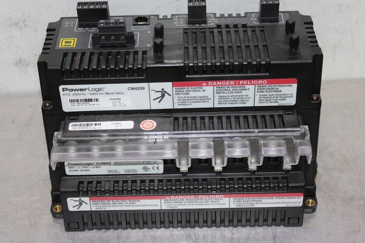 NIB SQUARE D POWERLOGIC CIRCUIT MONITOR CM4250 277 VAC 50 VA W/ CVM42