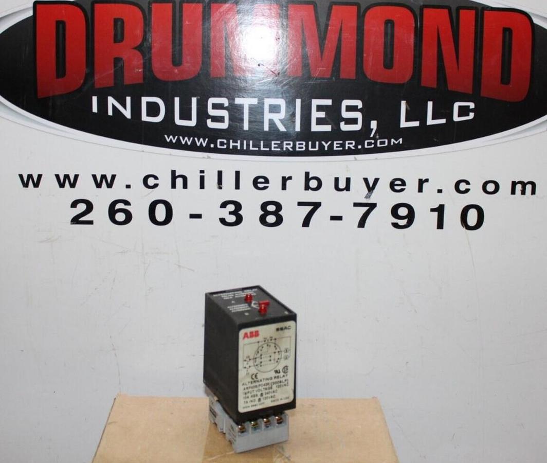 Used ABB SSAC ALTERNATING RELAY ARP43S (PC426) 120 VAC 10 AMP W/ 5X852M BASE