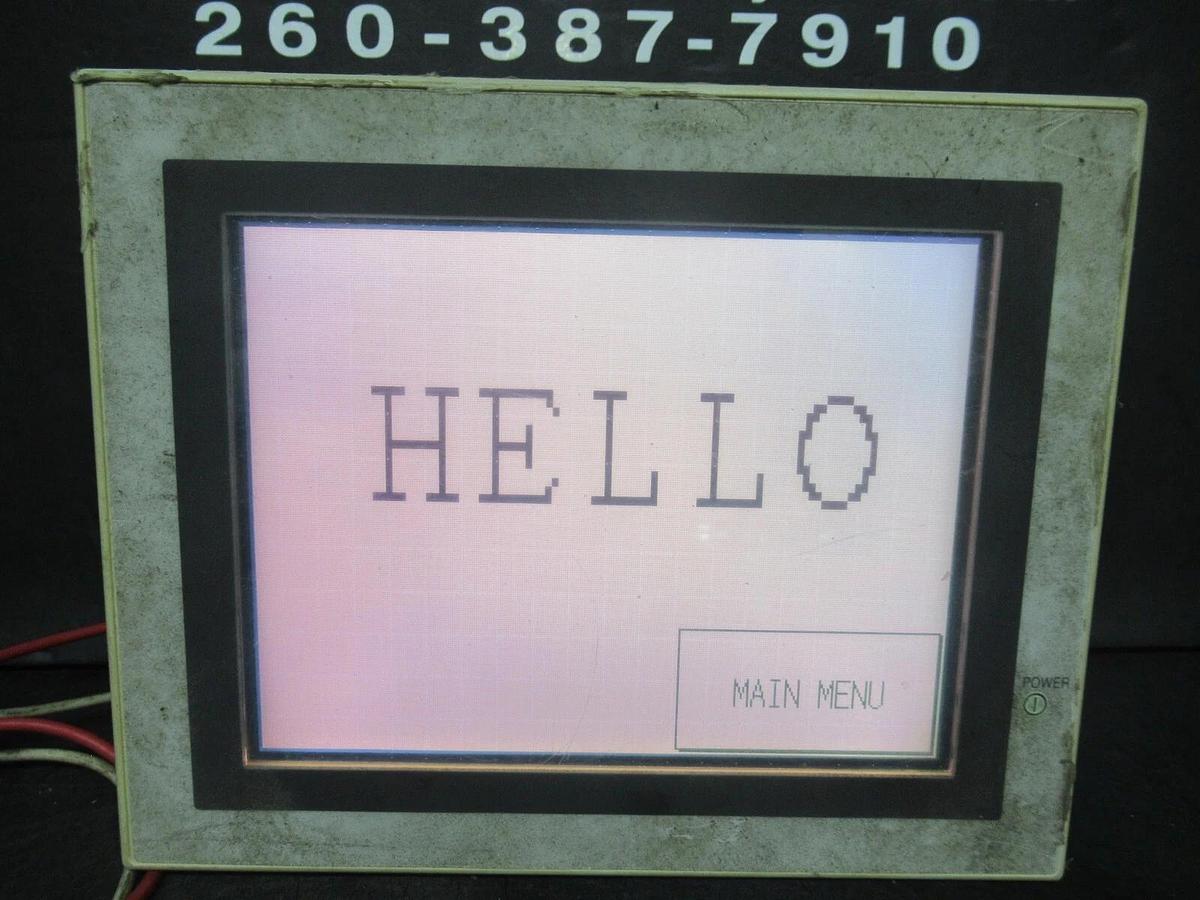 Used MITSUBISHI GRAPHIC OPERATIONAL TERMINAL TOUCH SCREEN F940G0T-LWD-E 24 VDC 390 MA