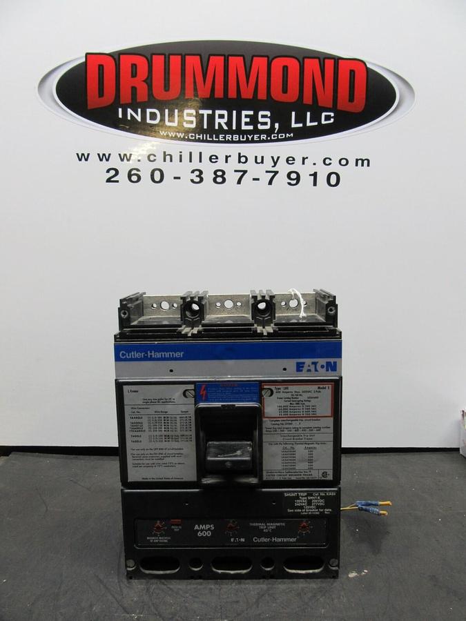Used WESTINGHOUSE CIRCUIT BREAKER LH36F600E 600 AMP 3-POLE 600 VAC LHE FRAME