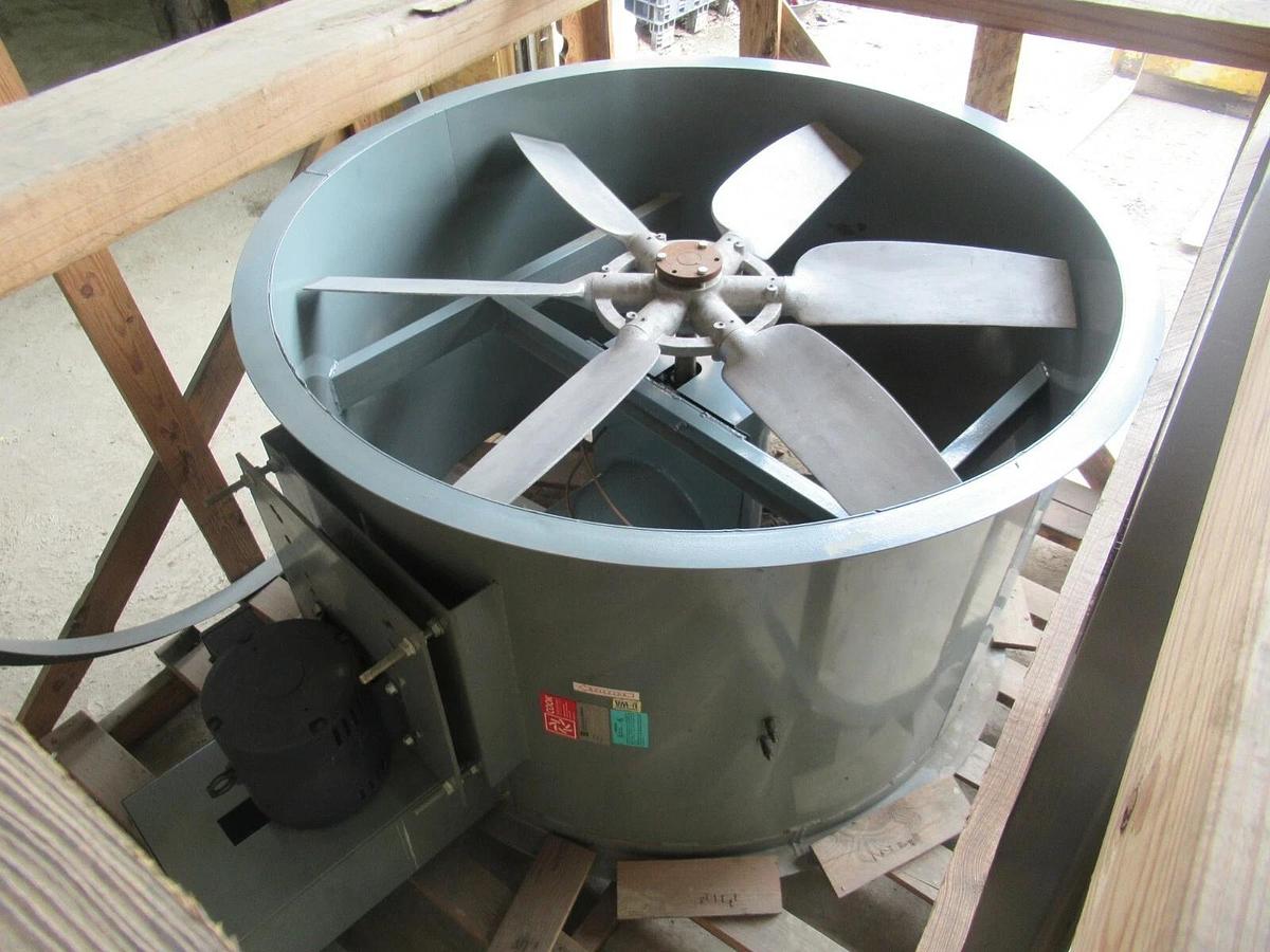 NEW 48" LOREN COOK TUBULAR AXIAL FAN CAST ALUM BLADES 5HP 230 / 460 V 1750 RPM