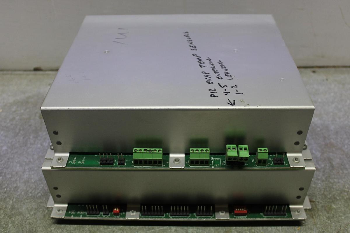 Used STACKED TRANE CHILLER MODULES X13650477-08 REV. J W/ X13651064-04 REV. D