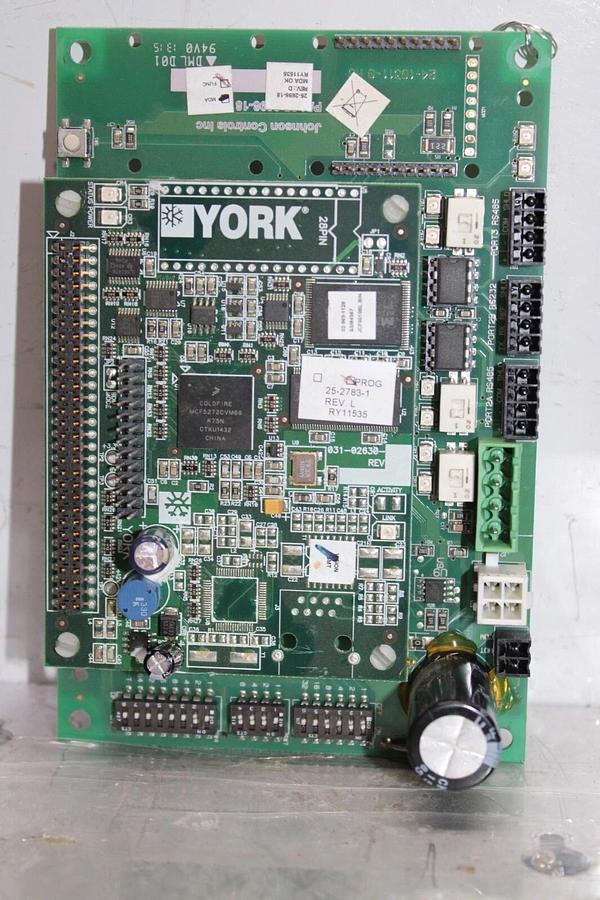 Used YORK E-LINK GATEWAY BOARD 25-2698-18 REV. D W/ 031-02630 25-2783-1 REV. L