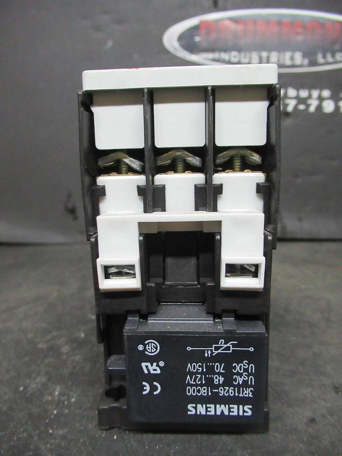 Used SIEMENS MANUAL MOTOR STARTER 3RV1021-1FA10 W/ 3RT1023-1A..0 600 VAC 7.5 HP