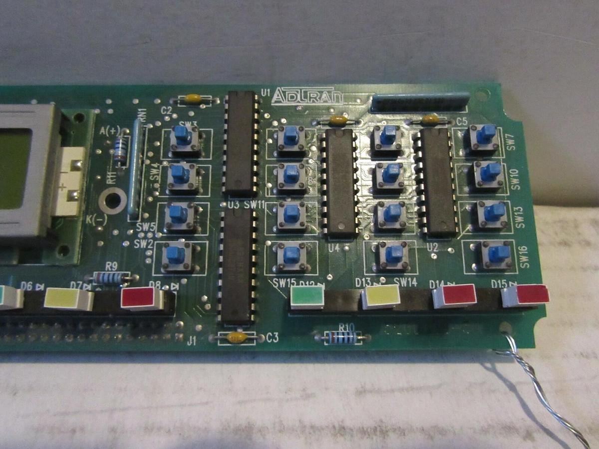 Used ADTRAN 5200.138-5A CIRCUIT BOARD / SCREEN WITH PVC160204AYL DISPLAY 497-0400540
