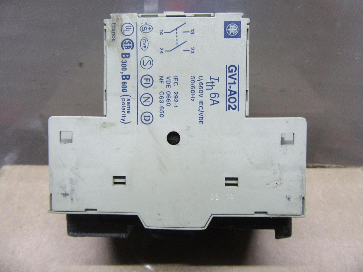 Used TELEMECANIQUE MANUAL MOTOR STARTER GV1-M21 600 VAC 15 HP 20 AMP 3-PHASE