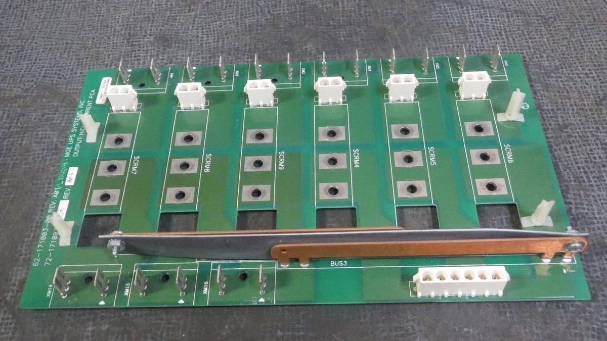 Used MGE UPS SYSTEMS OUTPUT HIGH CURRENT PCA MODEL: 62-171003-00 ; 72-171003-00