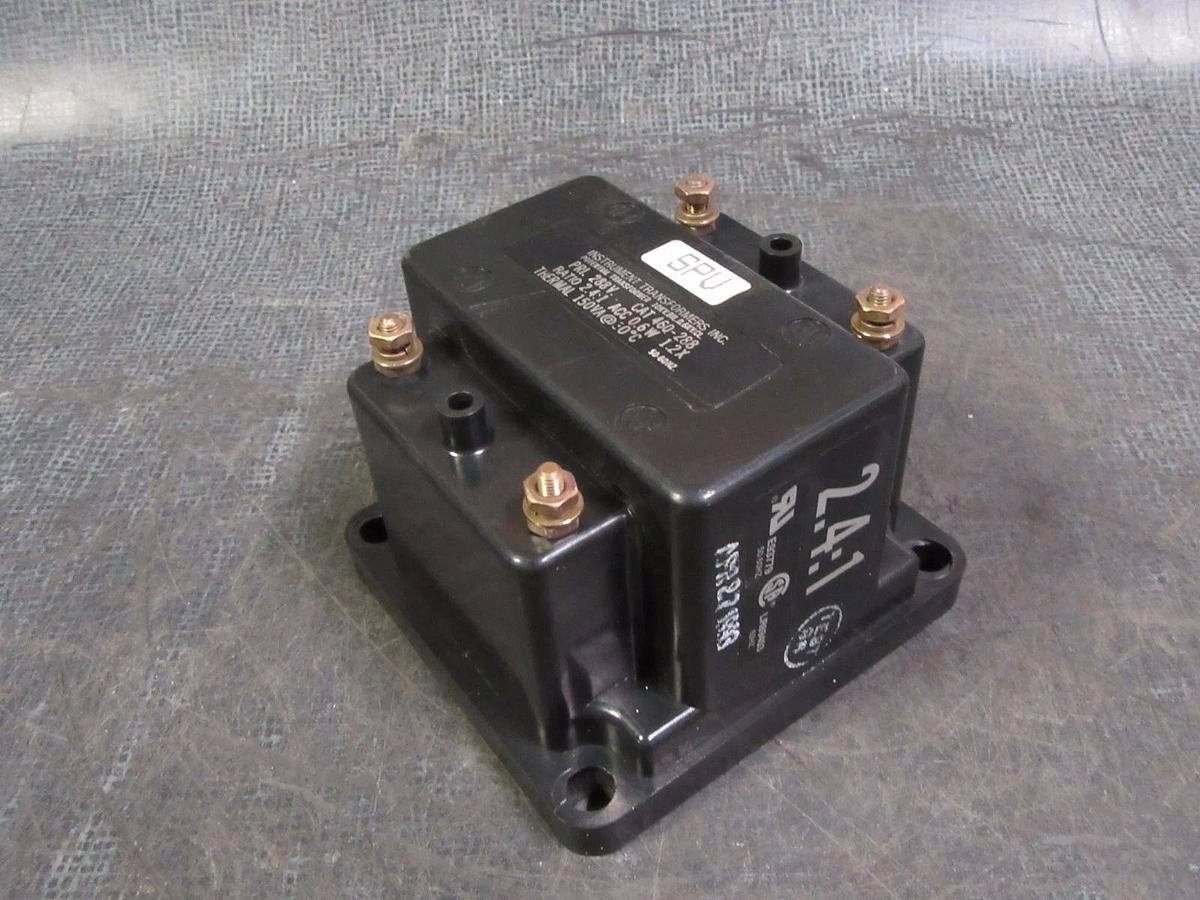 Used INSTRUMENT TRANSFORMERS POTENTIAL TRANSFORMER # 460-288 PRI: 288V RATIO 2.4 : 1
