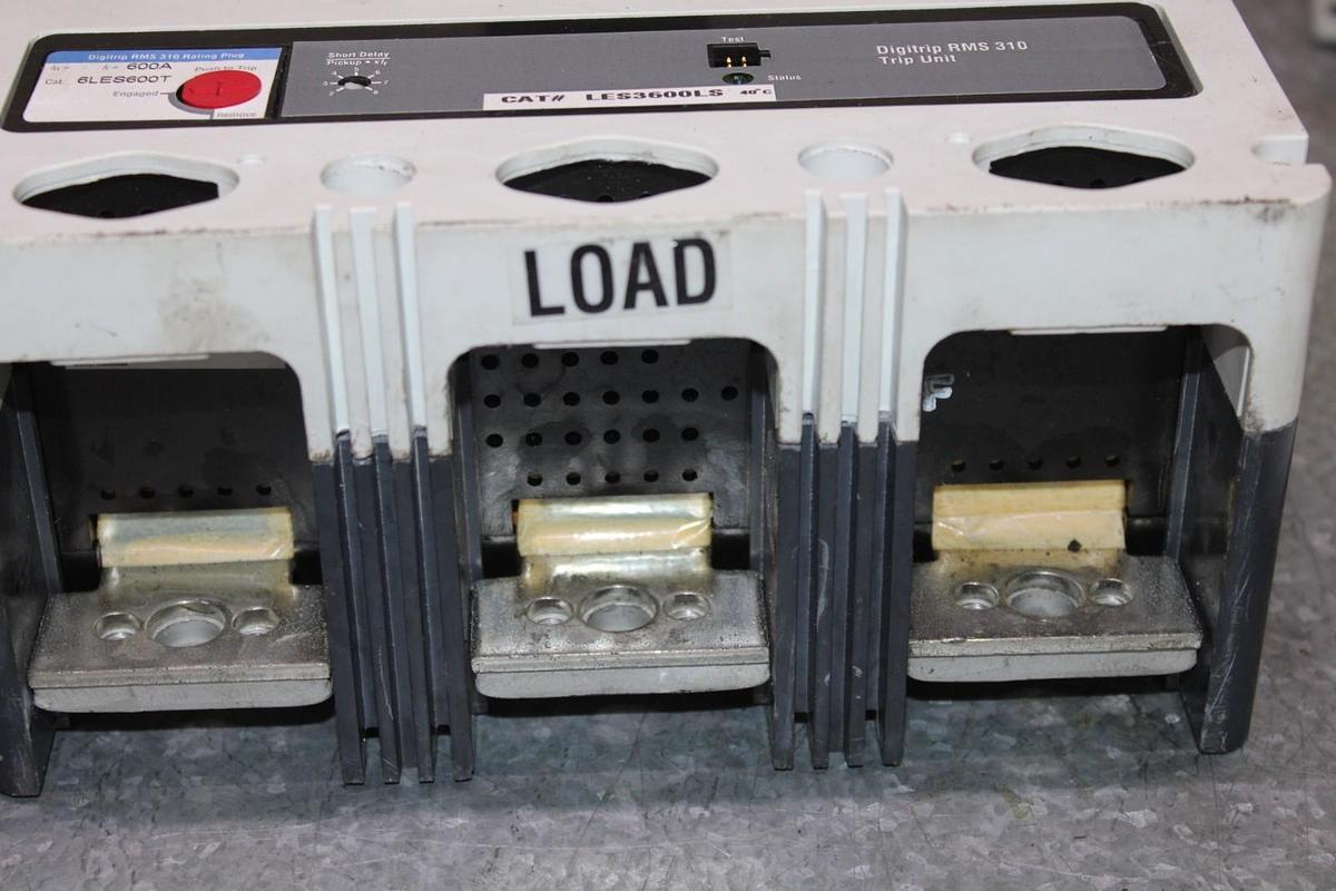 Used CUTLER HAMMER CIRCUIT BREAKER LDC36600 600 AMP 600 VAC 3-POLE LDC-100K