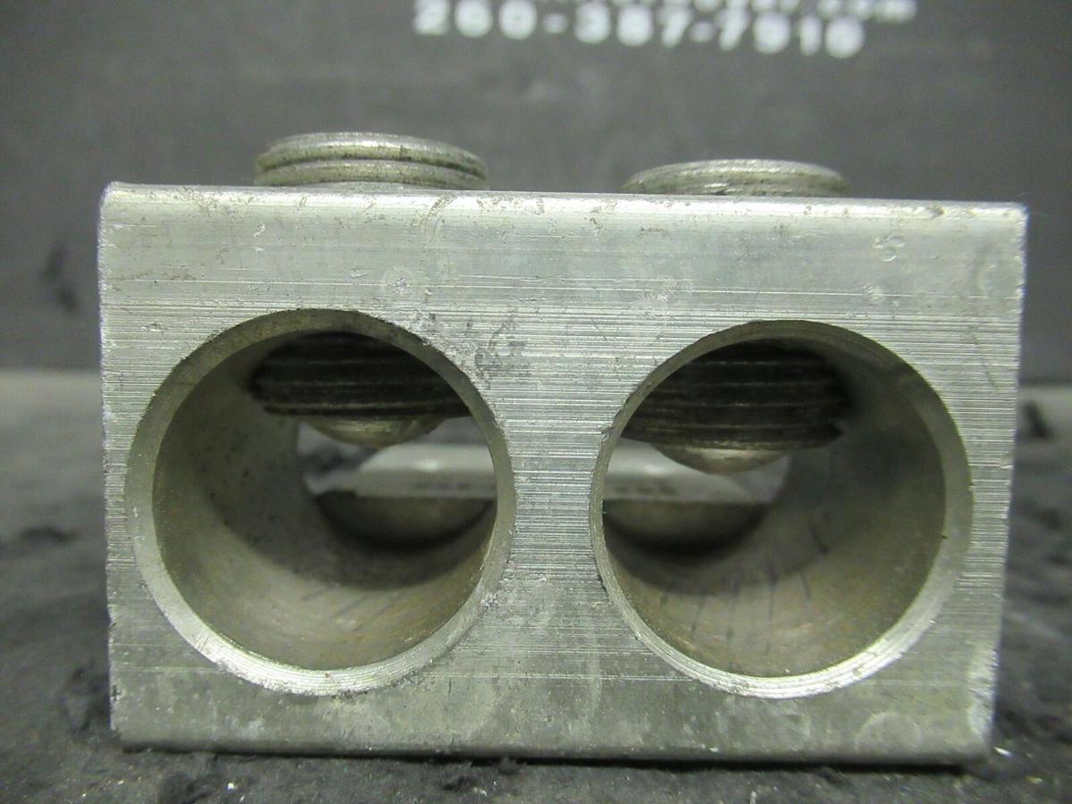 Used (3) QTY DCC C-17 DU-600 2 DOUBLE BARREL MECHANICAL CONNECTOR LUGS TAP 600MCM - 4