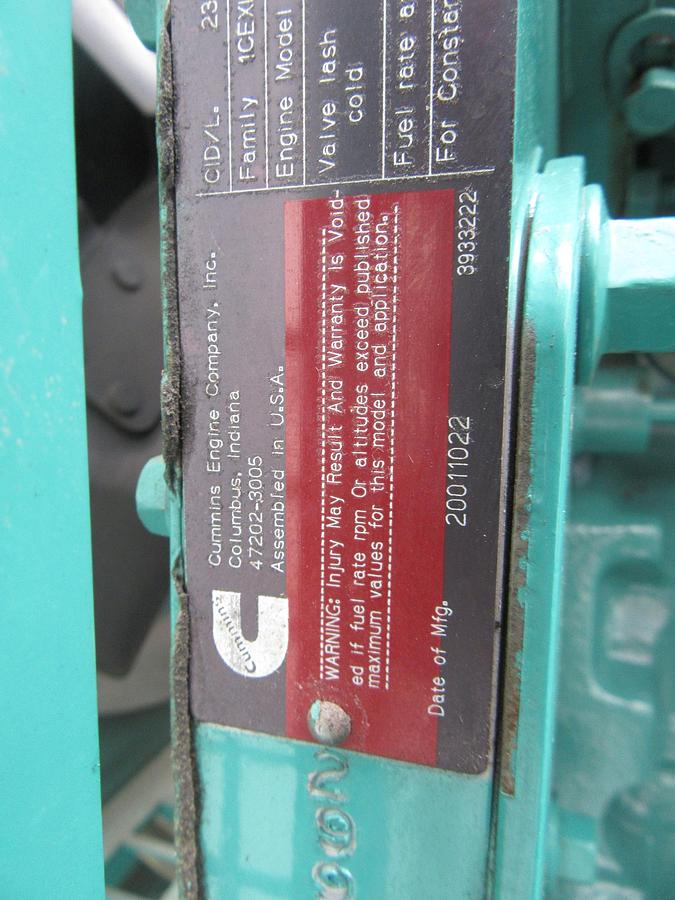 Used 35 KW DIESEL GENERATOR CUMMINS 120/240V B3.9-G2 RECONNECTABLE VIDEO WE SHIP