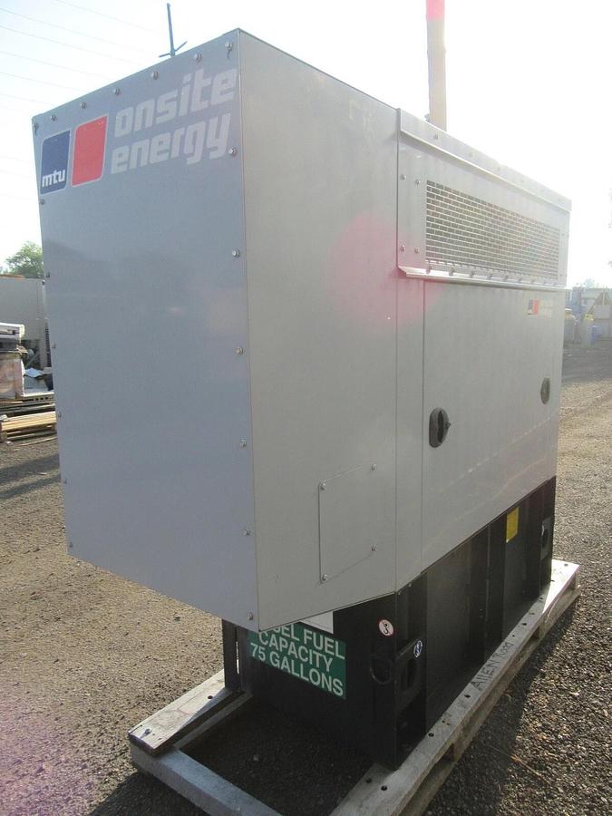 Used 20 KW DIESEL GENERATOR ISUZU MTU 2017 253 HRS 120/240 VOLT 1 PH SOUND ENCLOSED