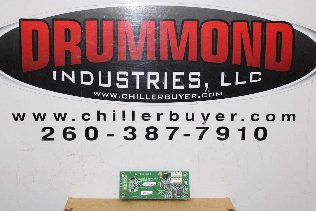 Used TRANE DUAL BINARY INPUT CIRCUIT BOARD X13650728-05 REV. E 6400-1104-03 REV. C