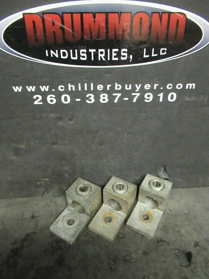 Used (3) QTY ILSCO TA-500 1 (SINGLE) BARREL MECHANICAL CONNECTOR LUG TAP 500 MCM - 4