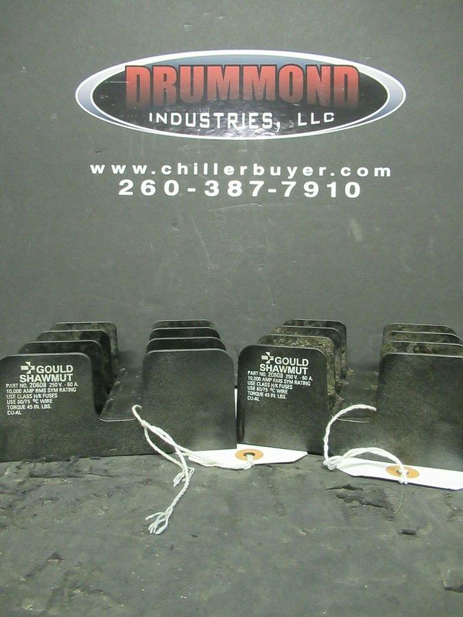 Used LOT OF 2 GOULD SHAWMUT FUSE HOLDER 20608 FOR 60 AMP 250 V FUSES **WARRANTY**