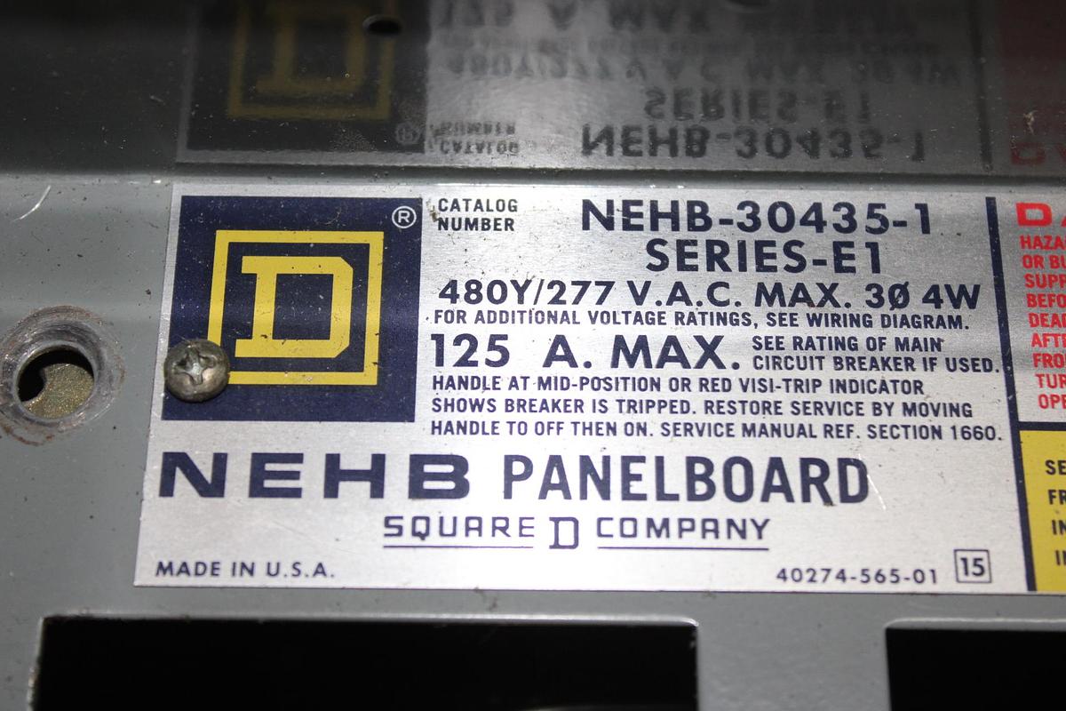Used ITE VACU-BREAK PANELBOARD SWITCH V7F3604 200 AMP 600 VOLT 3-PHASE 3-POLE