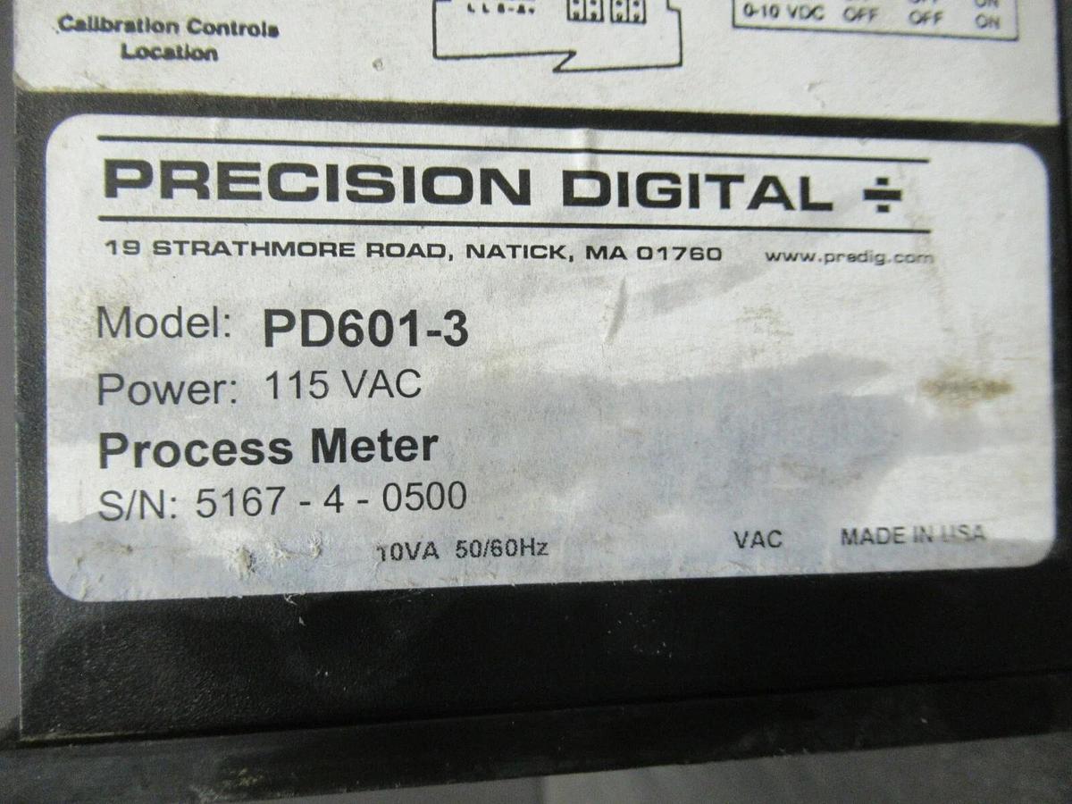PRECISION DIGITAL TEMPERATURE DISPLAY PD601-3 115 VAC 10 VA **WARRANTY**