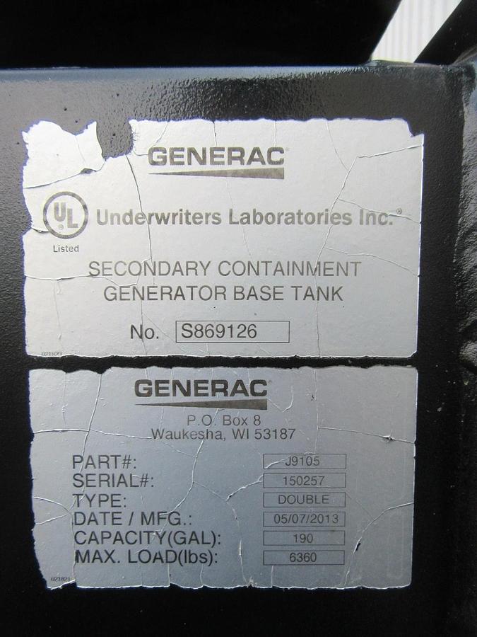 Used 48 KW DIESEL GENERATOR GENERAC 120/240 V FPT 346 HRS SOUND ENCLOSED VIDEO 50 KW