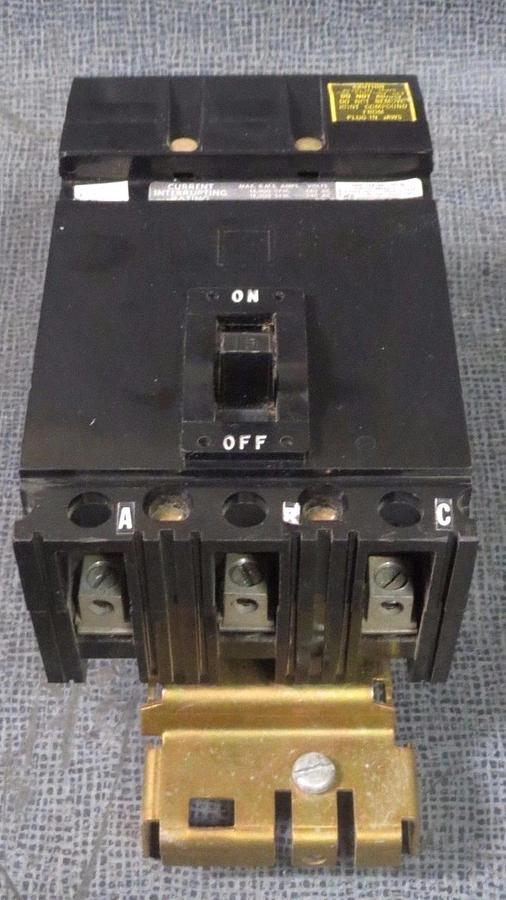 Used SQUARE D I-LINE CIRCUIT BREAKER 15 AMP 480 VAC 3 POLE MODEL: FA-34015 *WARRANTY*