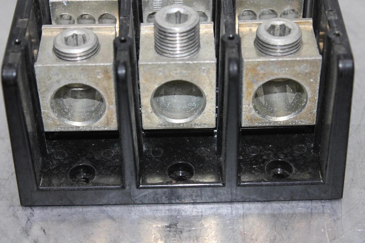 Used MARATHON TERMINAL LUG 1433553 600 VOLT 335 AMP 3-POLE **WARRANTY INCLUDED**