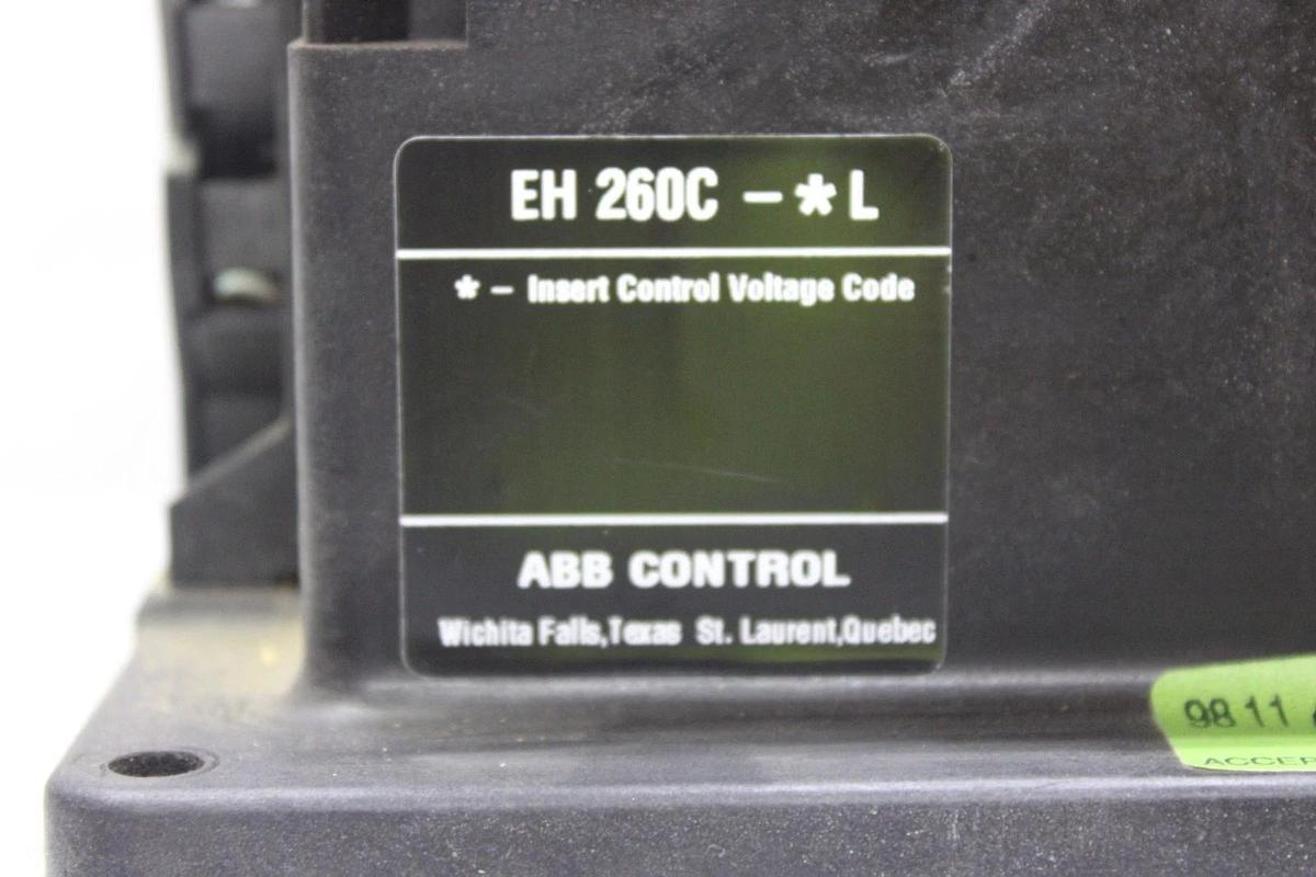 Used ABB CONTACTOR EH-260 2-POLE 300 AMP 240 VAC COIL: 24 VDC **WARRANTY**