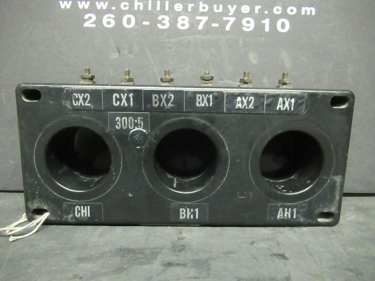 Used CUTLER HAMMER CT CURRENT TRANSFORMER 2092A37H05 300:5 RATIO SENSOR **WARRANTY**