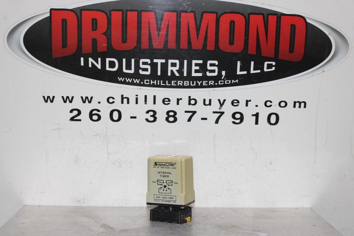 Used TIME MARK SIGNALINE INTERVAL TIMER RELAY 362-120V-1SEC 10 AMP **WARRANTY**