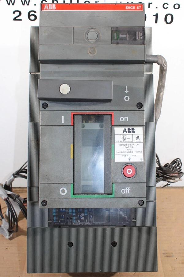 Used ABB CIRCUIT BREAKER SACE S7 1200 AMP 3-POLE W/ M7-2 MOTOR OPERATOR & ACCESSORIES