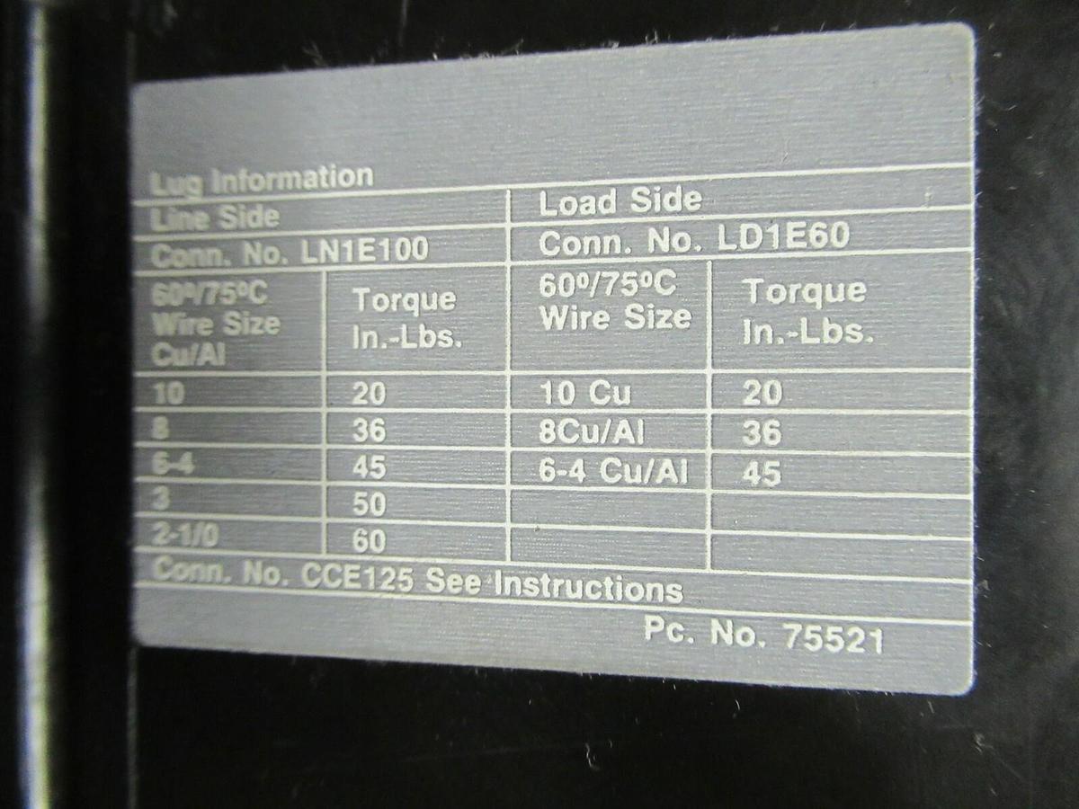 Used 60 AMP SIEMENS BREAKER HED41B060 HED4 277 VOLT 1 POLE * WARRANTY *