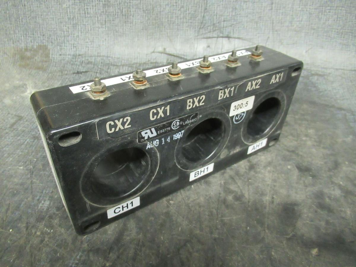 Used CUTLER HAMMER GROUND FAULT SENSOR 2092A37H05 RATIO: 300:5 **WARRANTY**