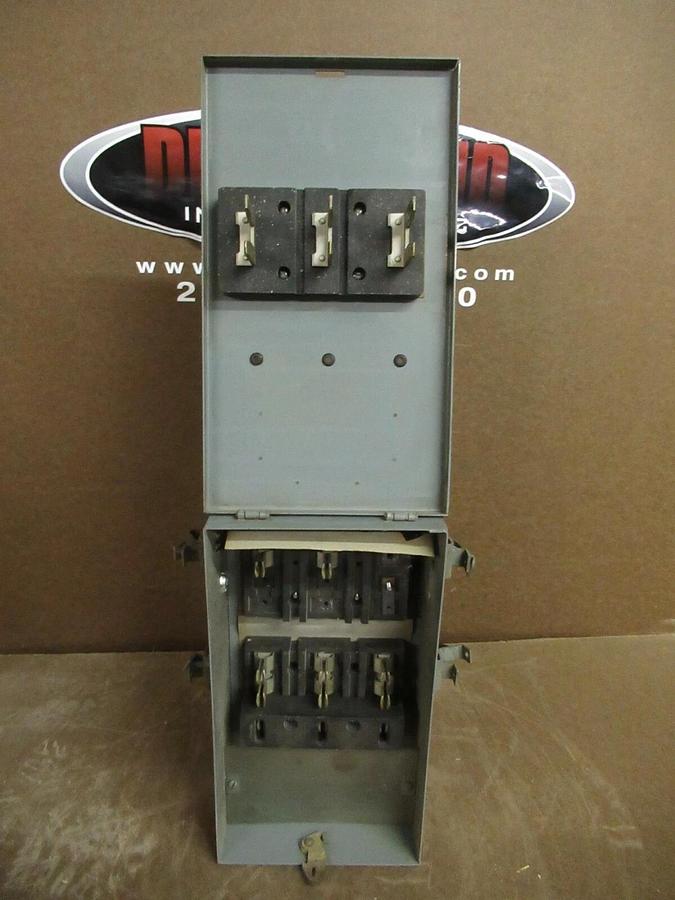 Used WESTINGHOUSE COP 100 AMP 600 VAC FUSIBLE BUSS BUS PLUG STYLE 1720770 TAP SWITCH
