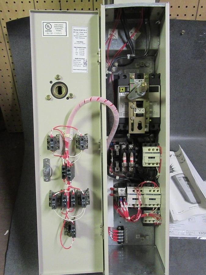 NEW SURPLUS YASKAWA VARIABLE SPEED DRIVE VARSPEED E7 W/ BYPASS 13A 240V CIMR-E7