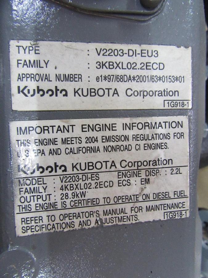 Refurbished 25 KW DIESEL KUBOTA GENERATOR 120/208V GENUINE STAMFORD NO WAIT IN STOCK