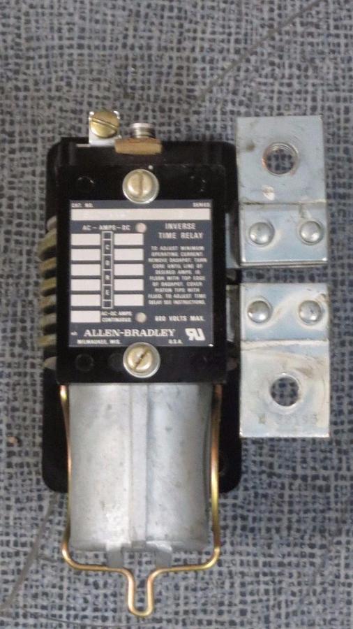 Used ALLEN BRADLEY INVERSE TIME RELAY 600 VAC MODEL 810-NX47