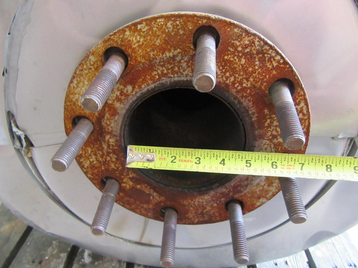 Used 5' FTHOSPITAL GRADE GENERATOR MUFFLER EXHAUST SILENCER ENCASED 4" INLET OUTLET