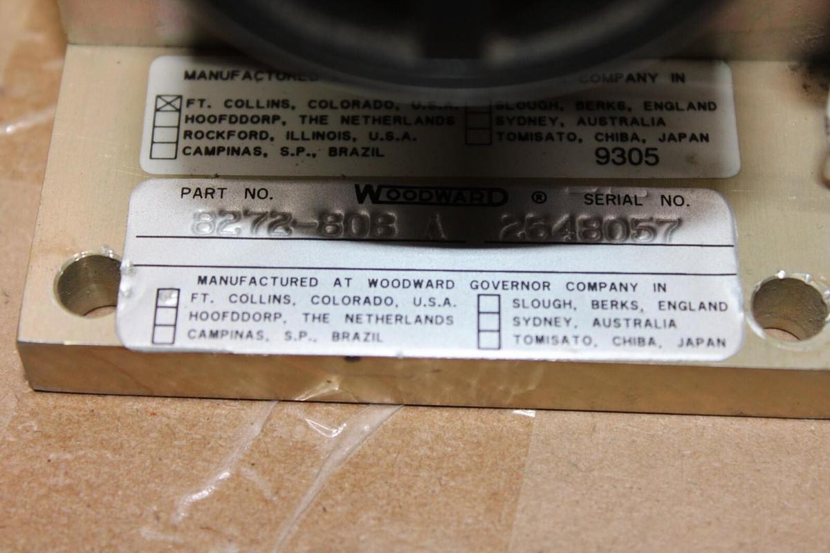 Used WOODWARD MOTOR OPERATED POTENTIOMETER 8272-808-A **WARRANTY INCLUDED**