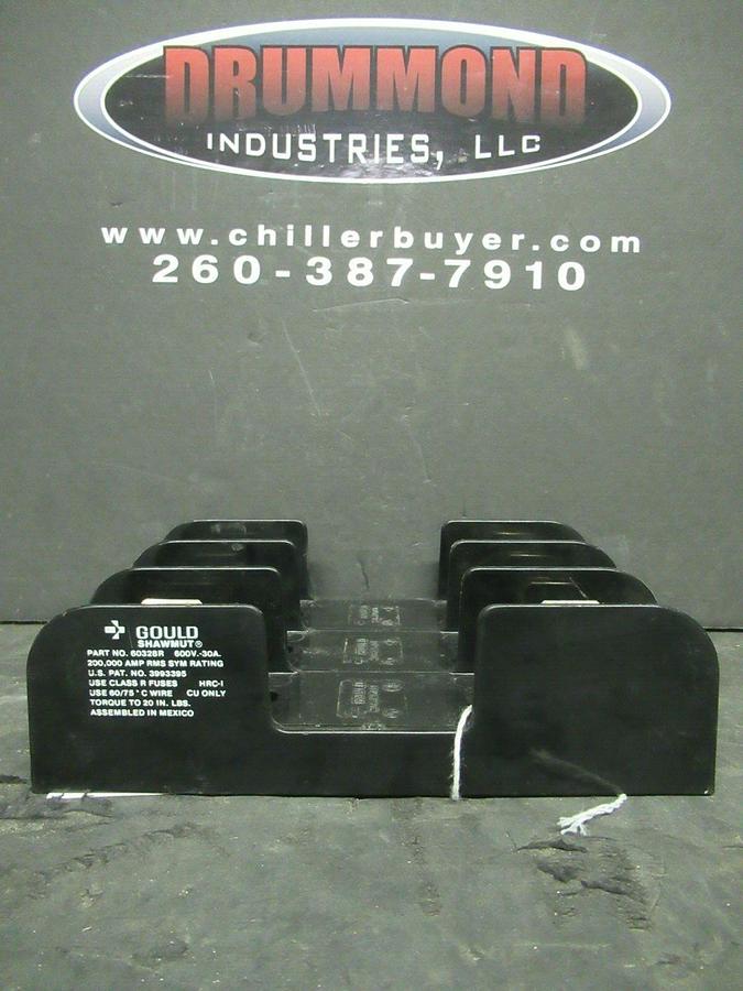 Used GOULD SHAWMUT FUSE HOLDER 60328R FOR 30 AMP 600 V CLASS R FUSES **WARRANTY**