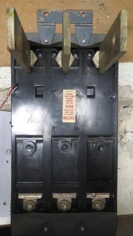 Used 800 AMP GE BREAKER 600 VOLT W/ 600 AMP SHUNT TRIP TKM836F000 **WARRANTY!**