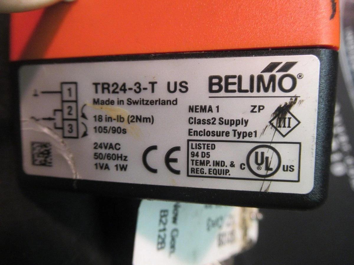 Used BELIMO FLOATING NON-SPRING RETURN ACTUATOR TR24-3-T 24 VAC 1 WATT 600 PSI