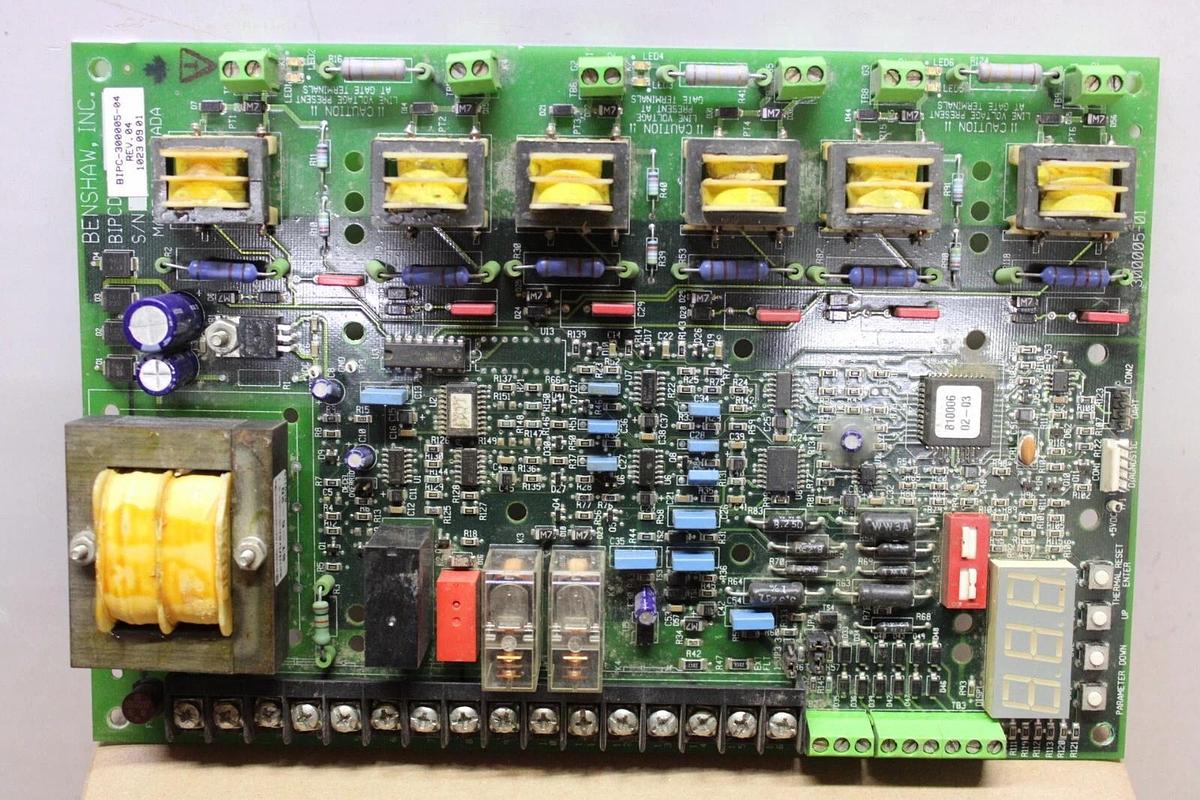 Used BENSHAW STARTER CIRCUIT BOARD BIPC-30005-04 REV. 04