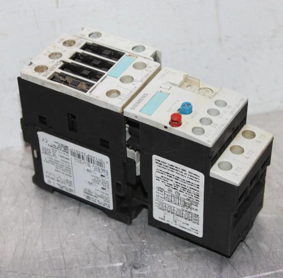 Used SIEMENS SIRIUS STARTER 3RT1024-1A..0 600 VOLT 35 AMP 10 HP W/ 3RU1126-1GB0