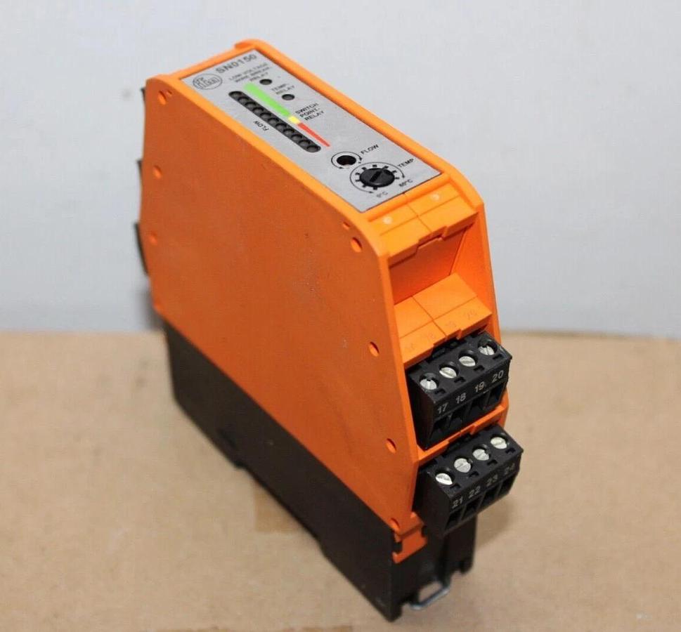 Used IFM CURRENT MONITOR FOR FLOW SENSOR SN0150 VS3000 240 VAC 4 AMP *WARRANTY*