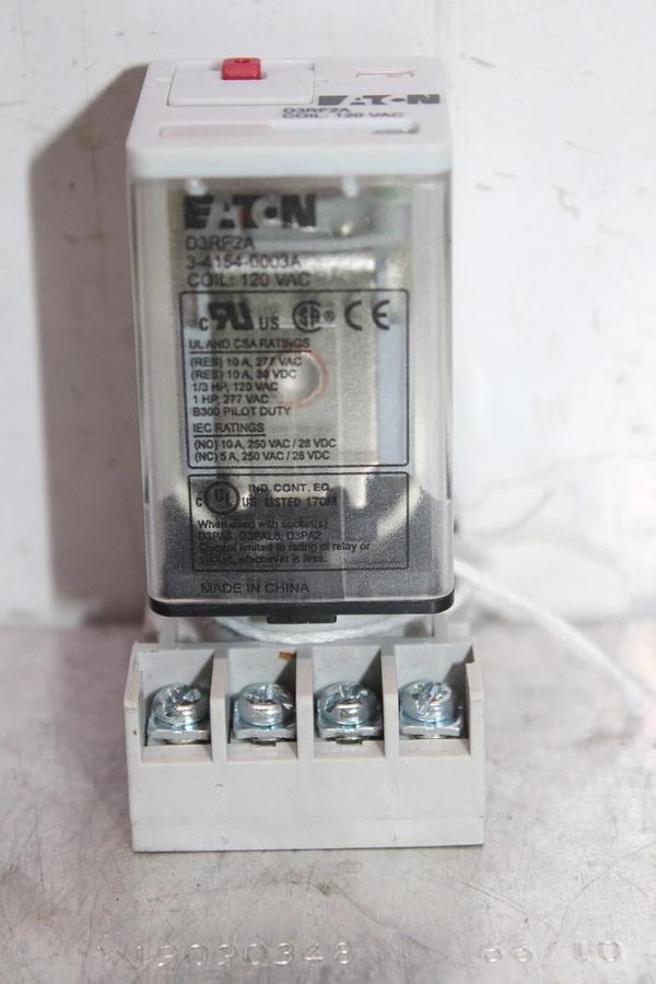 Used EATON GENERAL PURPOSE RELAY D3RF2A 3-4154-0003A