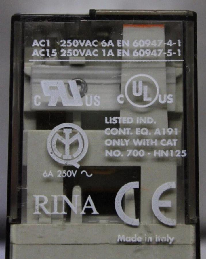 Used ALLEN BRADLEY RELAY 700-HAX2A1 240 VAC 6 AMP **WARRANTY INCLUDED**